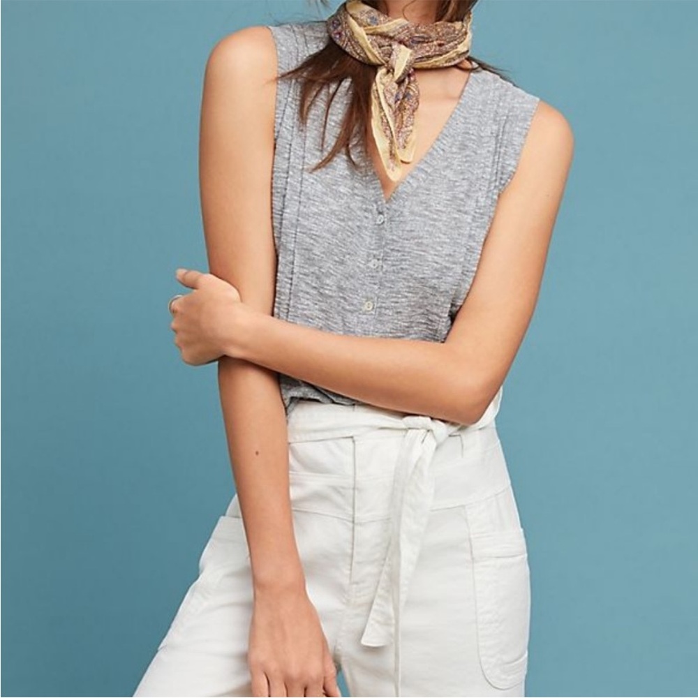 NWT Anthropologie Mantua Buttondown Tank